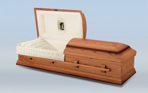 Sawyer Oak Cremation Casket